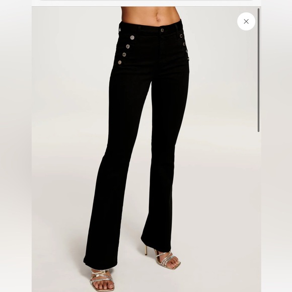 Ramy Brook Black Flare Jeans - Picture 4 of 8